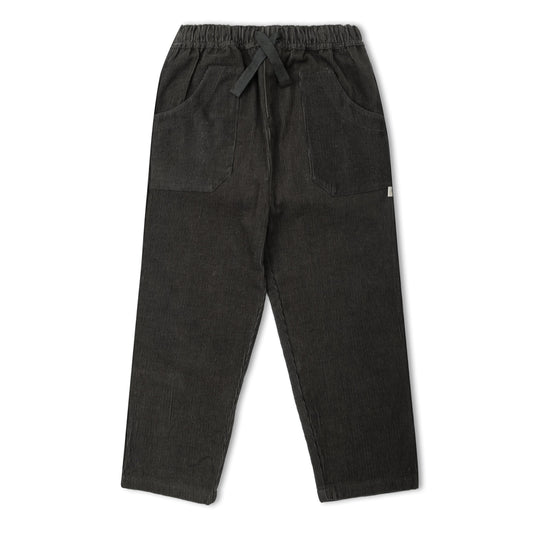 Organic Corduroy Pants - Charcoal