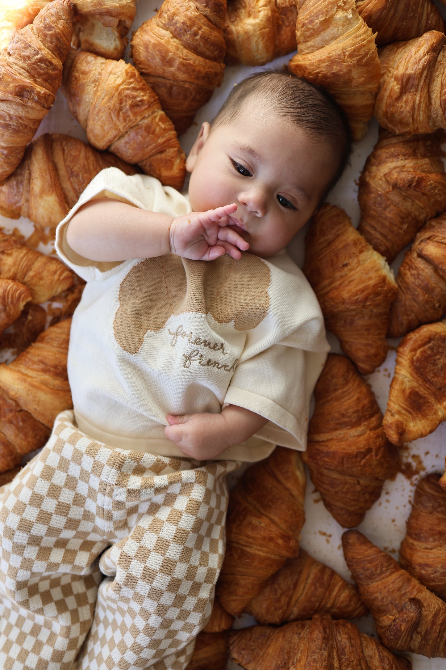 Knit Pant Set | Croissants