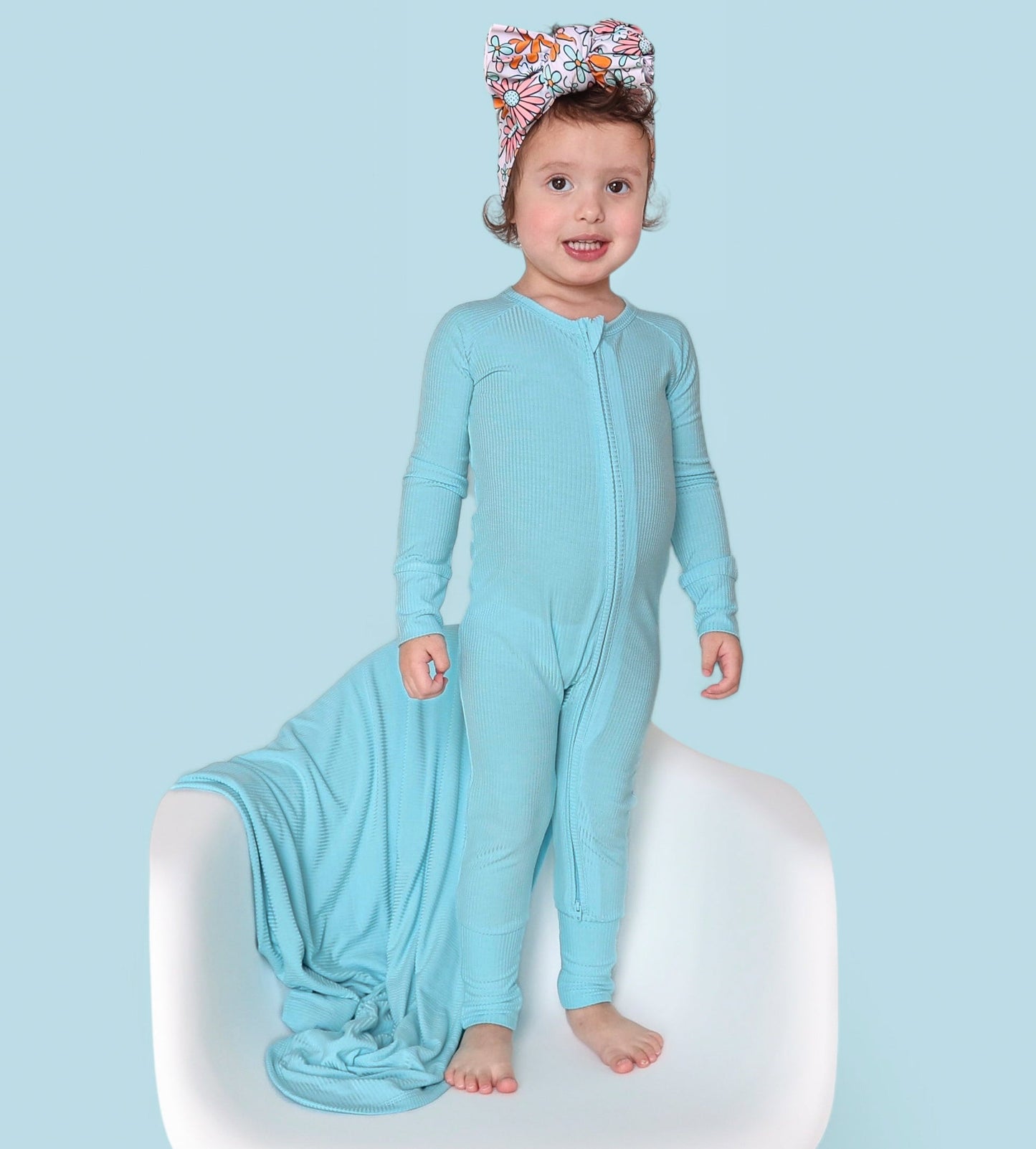 CAPRI BLUE RIB DREAM ROMPER