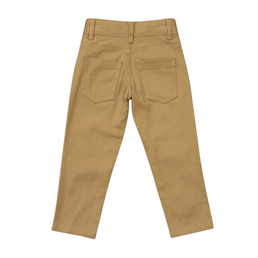 Boys Twill Pants in Khaki