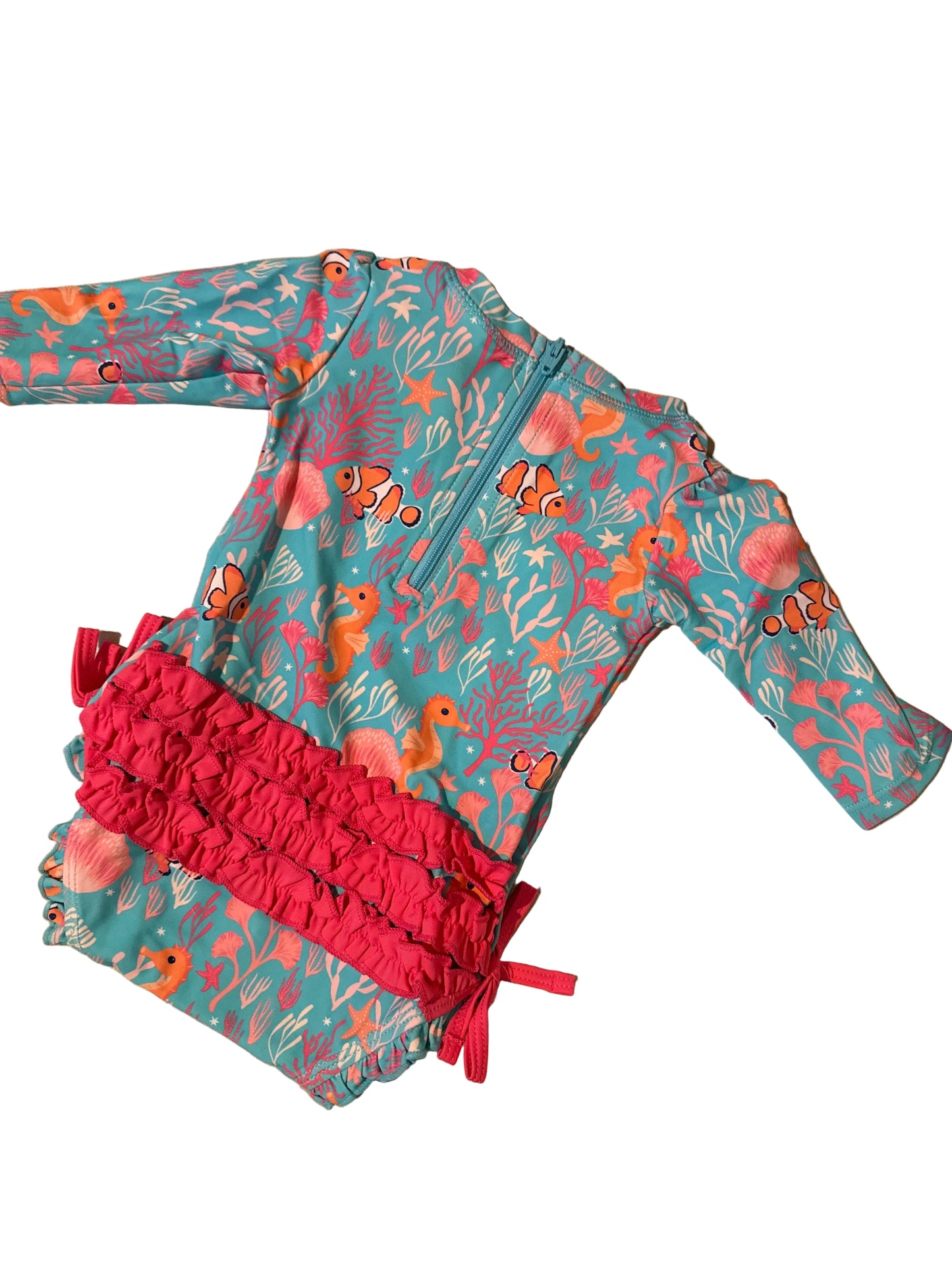 3-6m swim: Ruffle Butts NWT