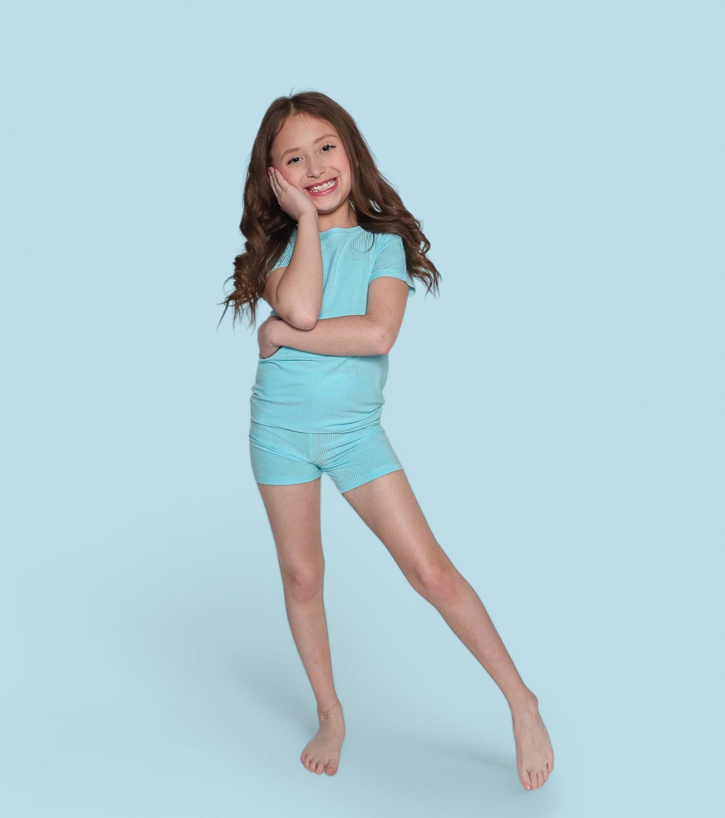CAPRI BLUE RIB DREAM SHORT SET