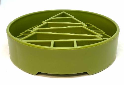 Pine Tree Design eBowl Enrichment Slow Feeder Bowl for Dogs