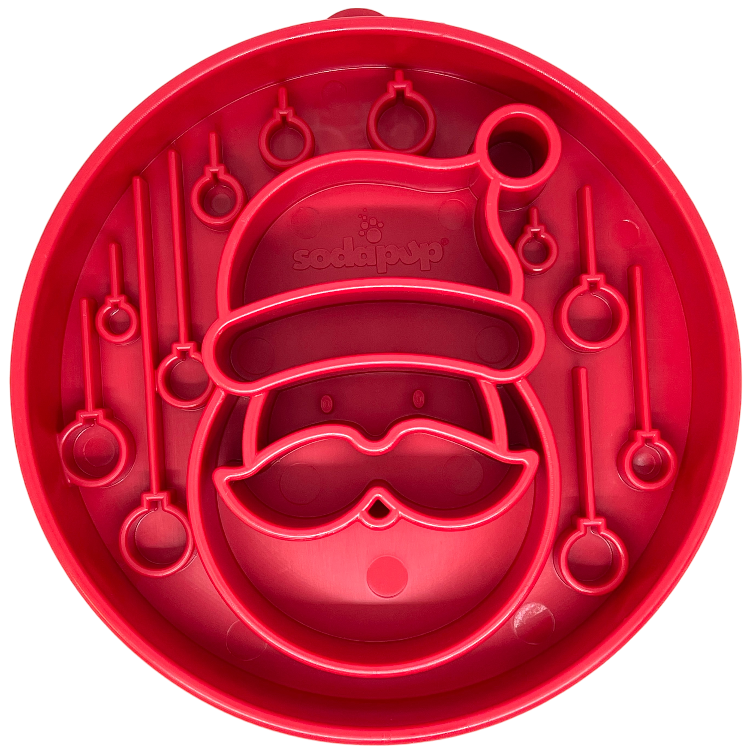 Santa Design eBowl Enrichment Slow Feeder Bowl for Dogs