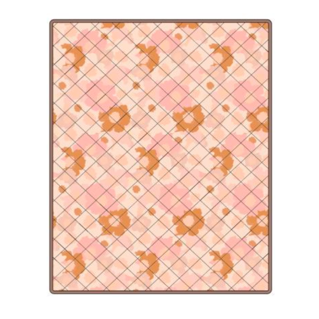 Blush Meadow Quilted Water Resistant Beach Mat