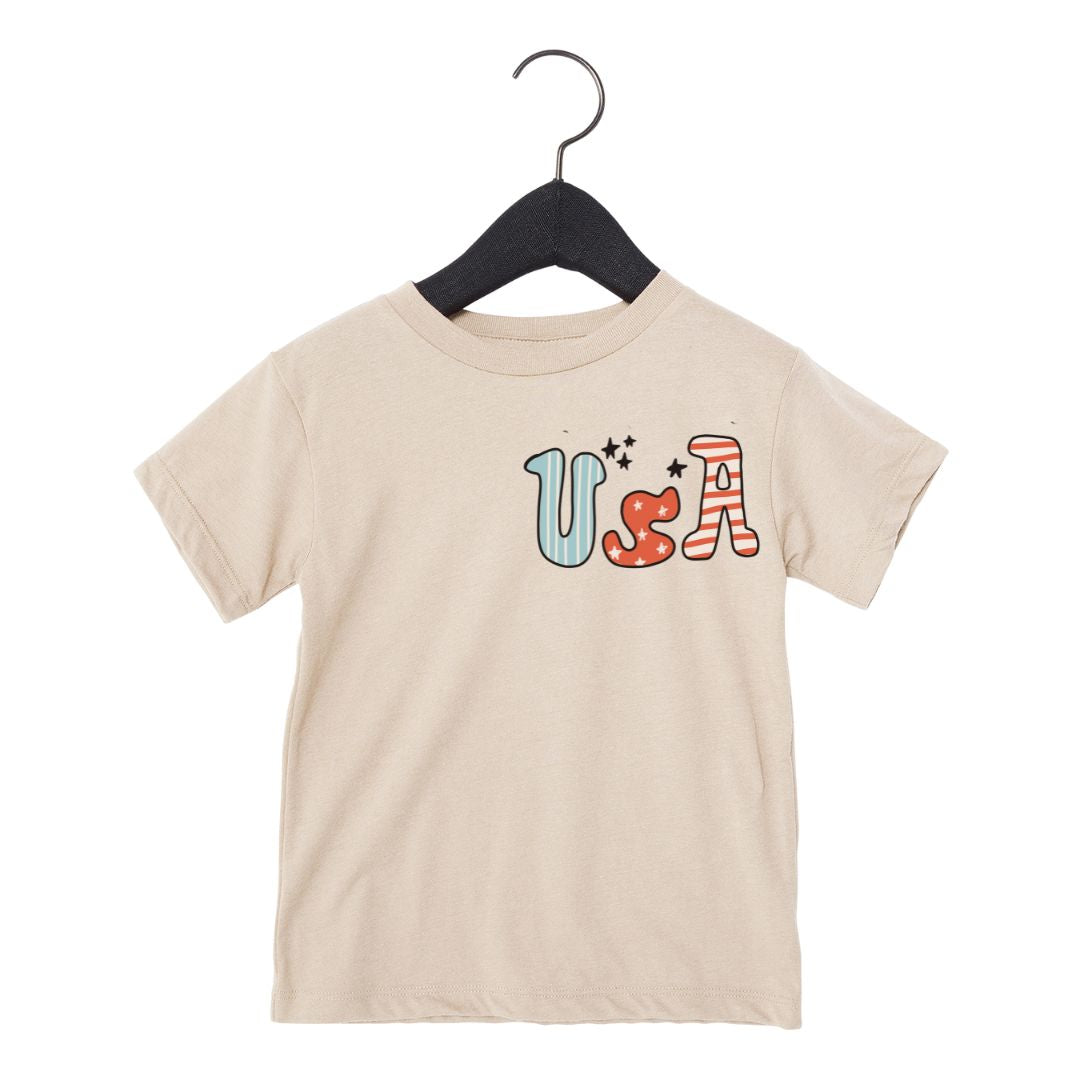 USA retro graphic tee- AK x KIU collab