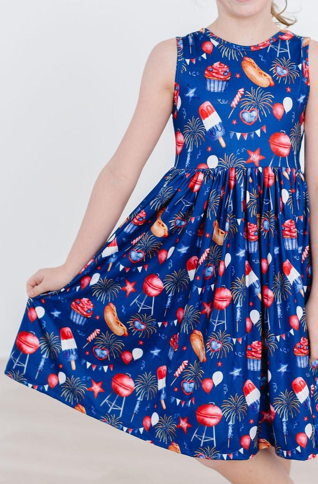 You Look Like the 4th of July Tank Twirl Dress (2T) You Look Like the 4th of July Tank Twirl Dress (2T)