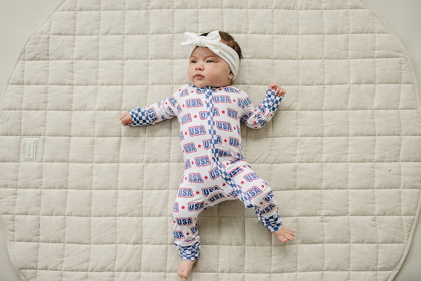 Bamboo Zip Romper | USA