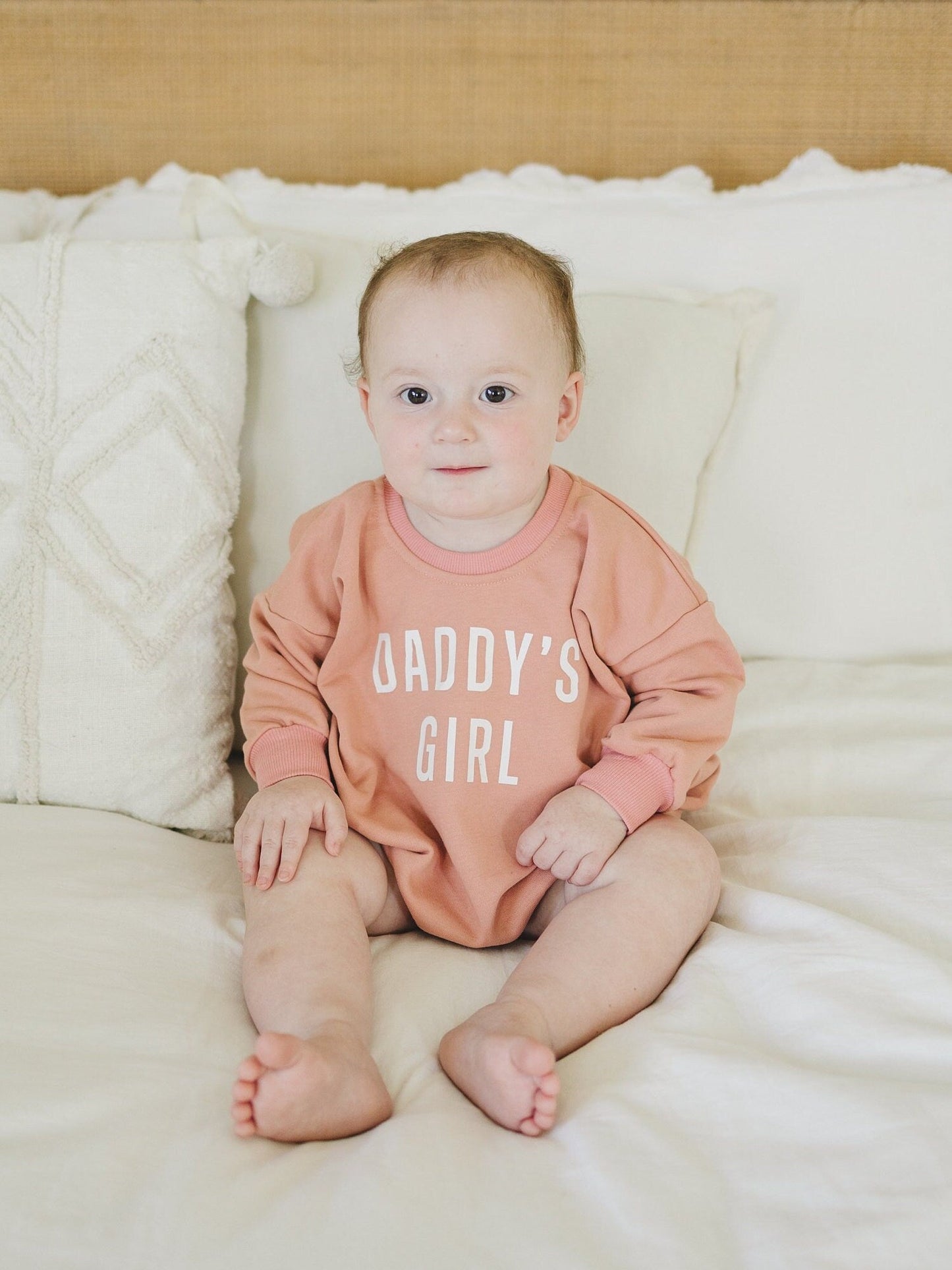 Daddy's Girl Oversized Sweatshirt Romper - more colors