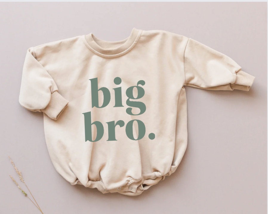 Big Bro Oversized Sweatshirt Romper - more colors