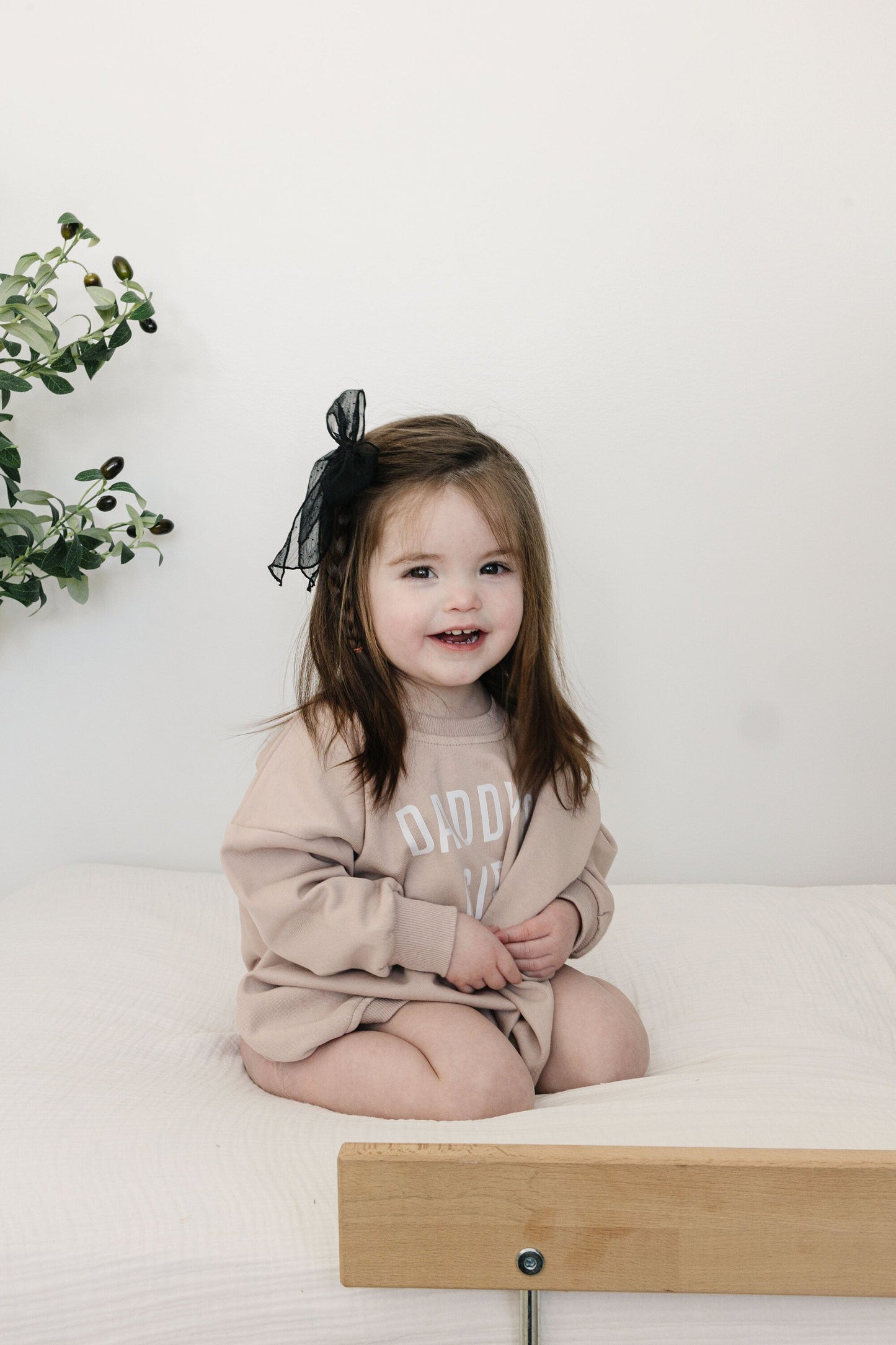 Daddy's Girl Oversized Sweatshirt Romper - more colors