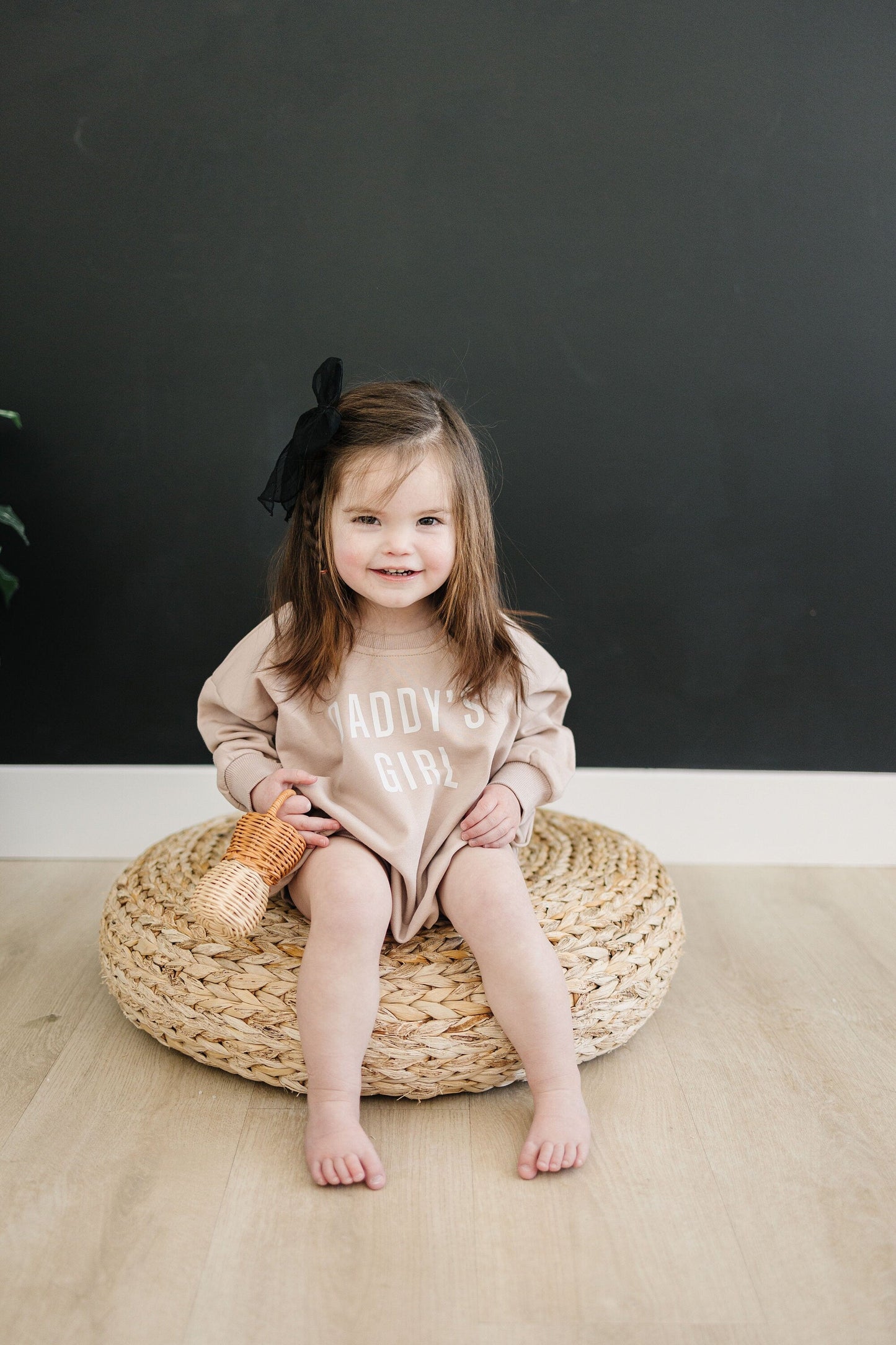 Daddy's Girl Oversized Sweatshirt Romper - more colors