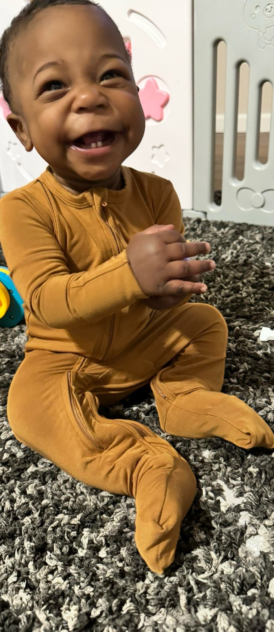 Zippy Bamboo Pajama - Caramel