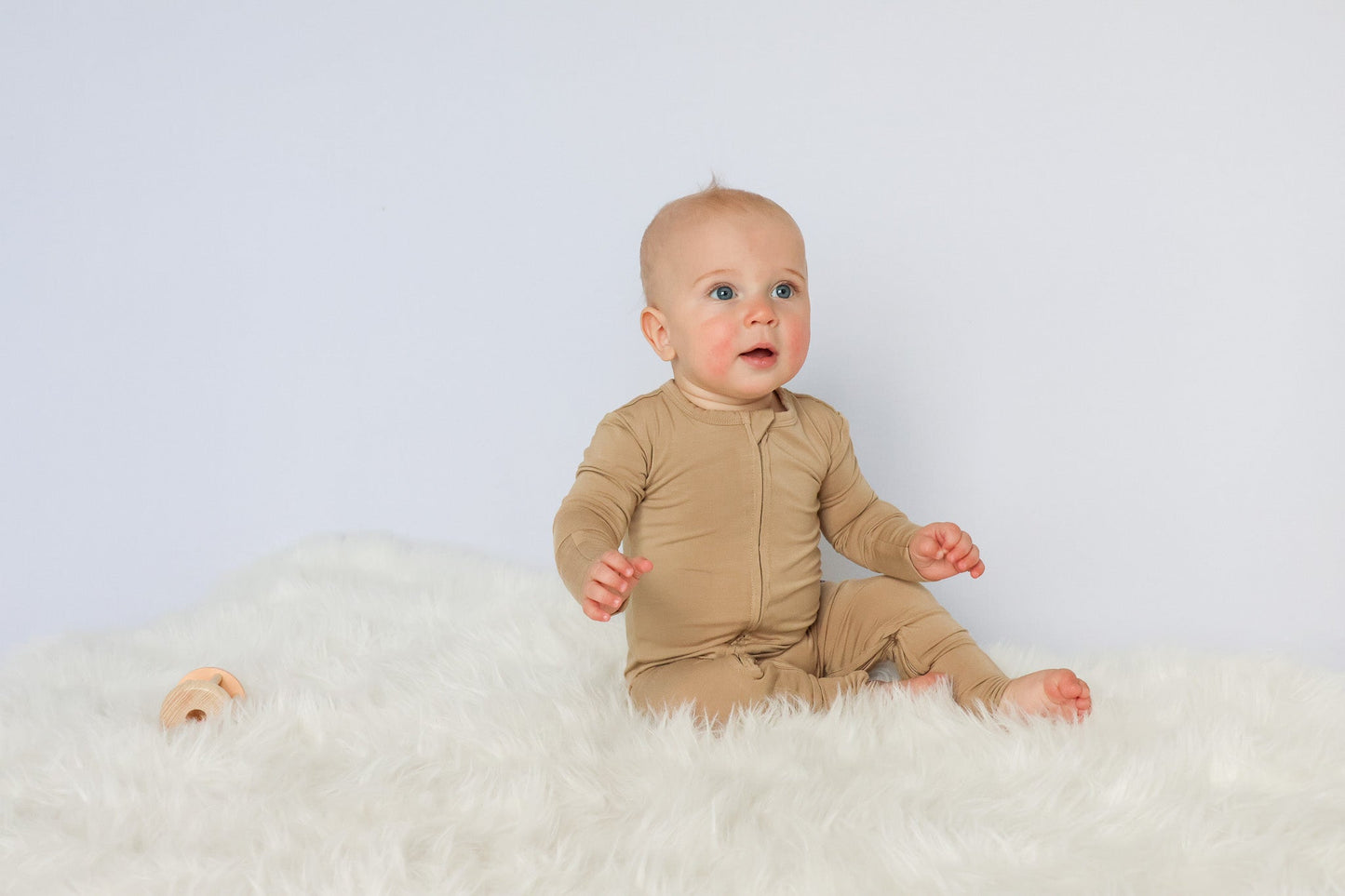 Bamboo Zippy Pajama - Desert Tan