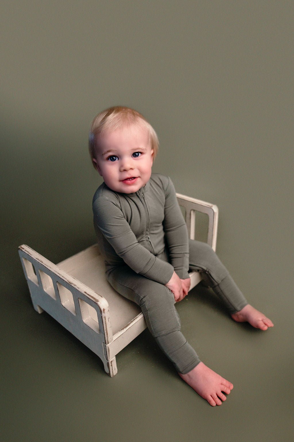 Bamboo Zippy Pajama - Sage