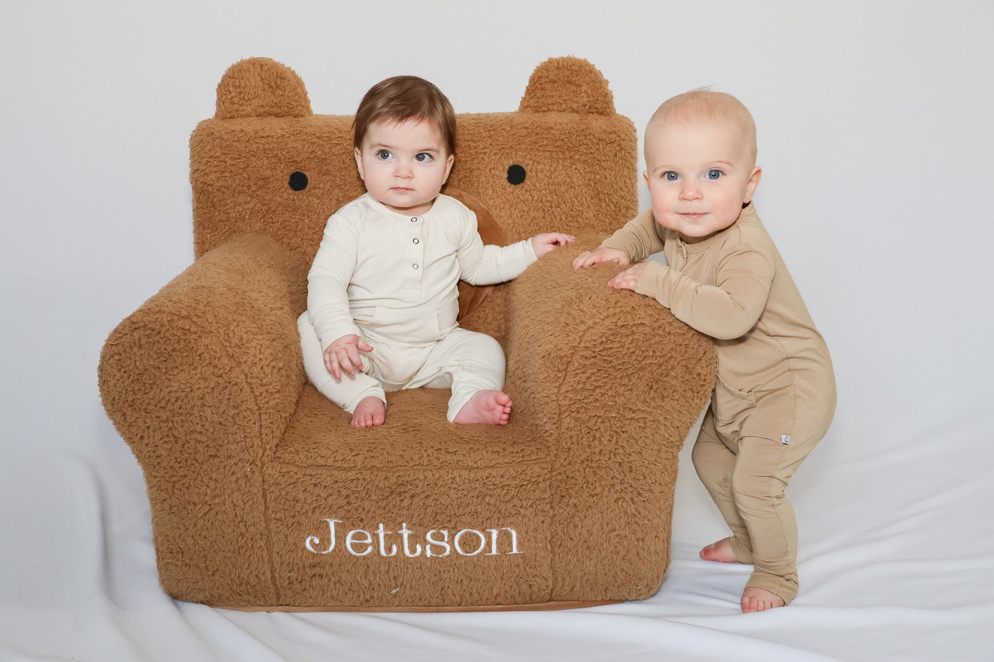 Bamboo Long Sleeve Romper - Desert Tan
