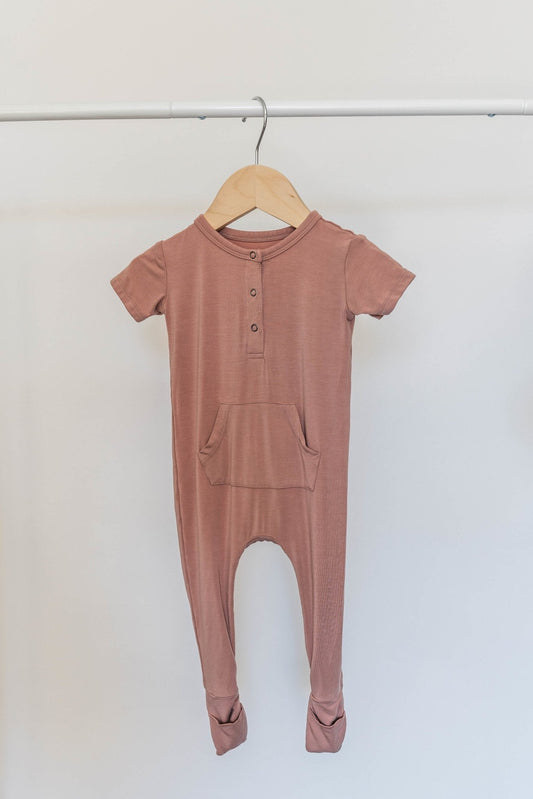 Short Sleeve Romper - Canyon Clay | Bamboo