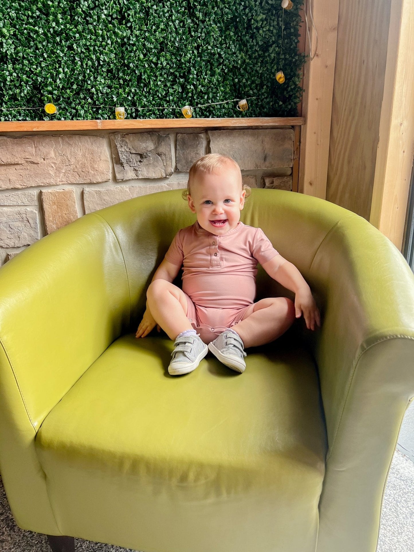 Bamboo Shorty Romper- Canyon Clay