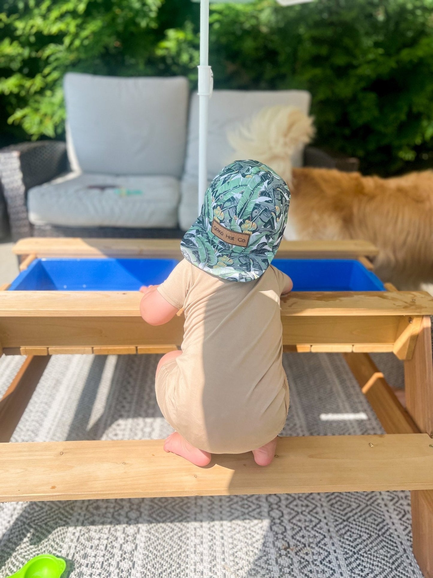 Bamboo Shorty Romper- Desert Tan