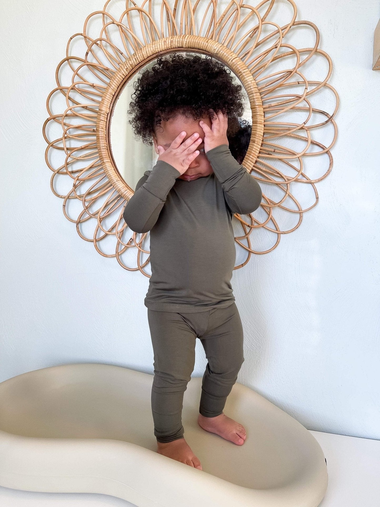 Two-Piece Pajamas | Bamboo - Dark Olive