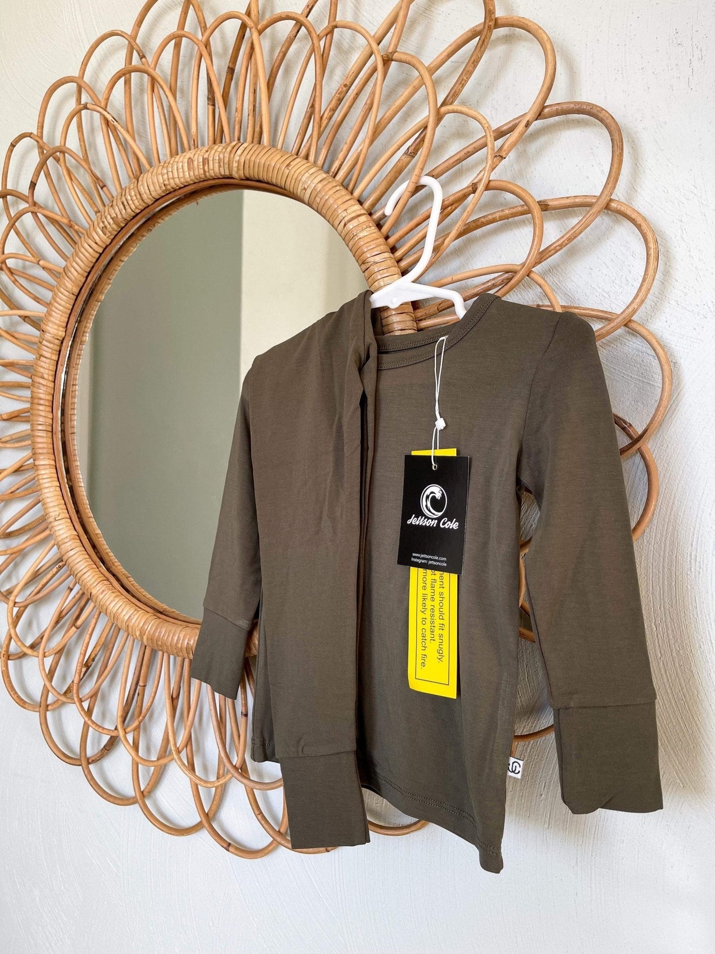 Two-Piece Pajamas | Bamboo - Dark Olive