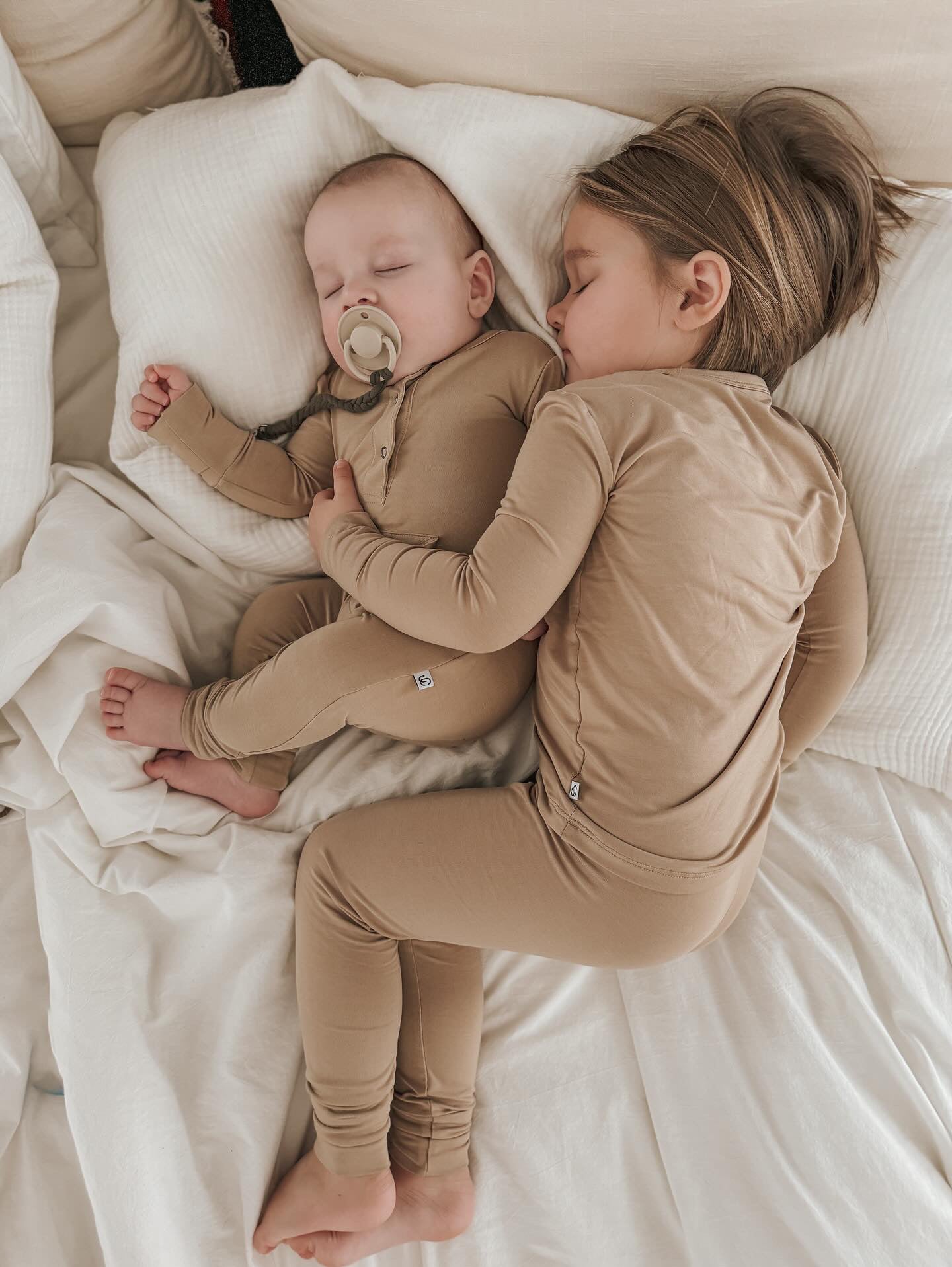Bamboo Two-Piece Pajamas - Desert Tan