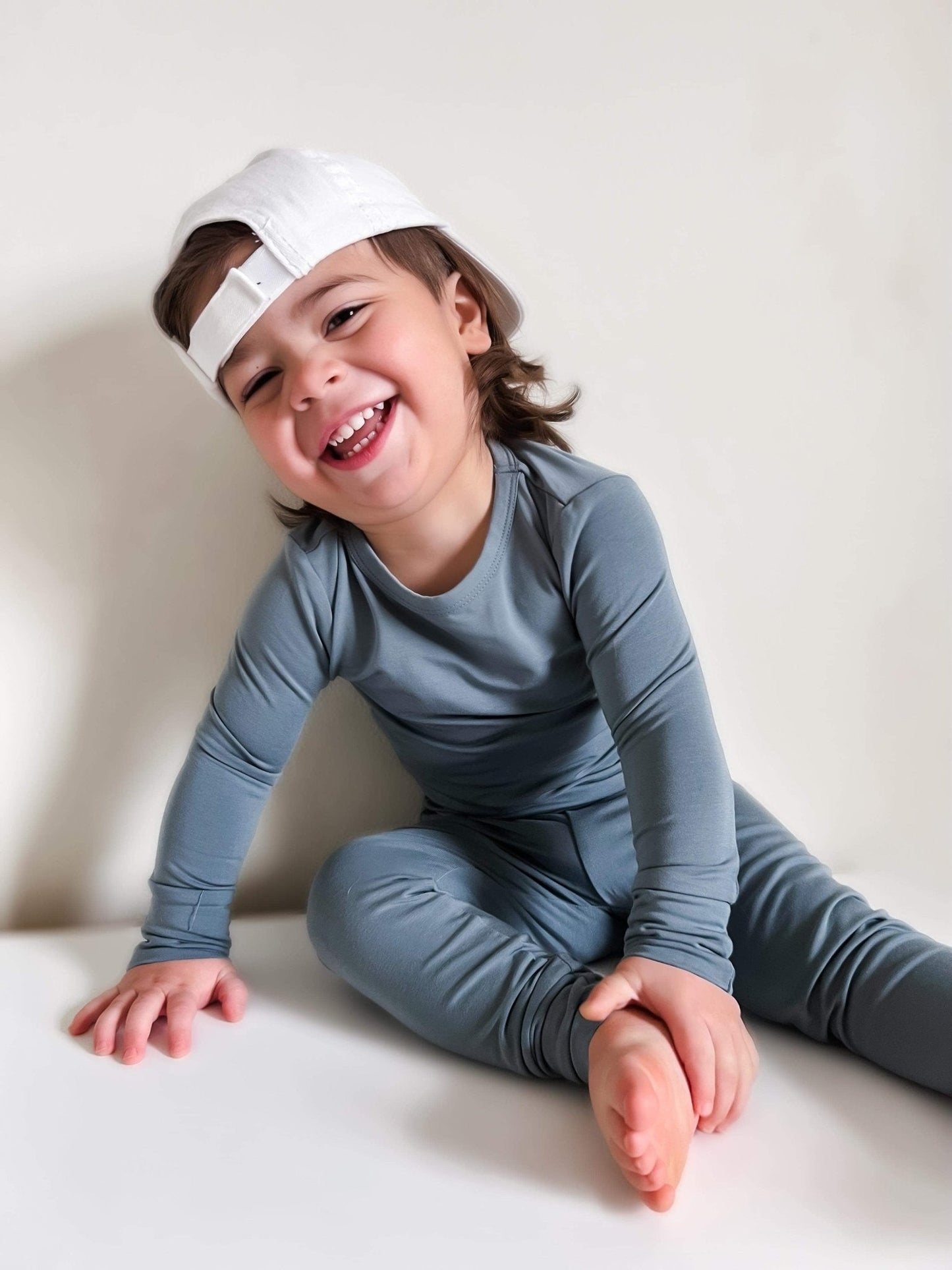 Bamboo Two-Piece Pajamas - Sea Blue -