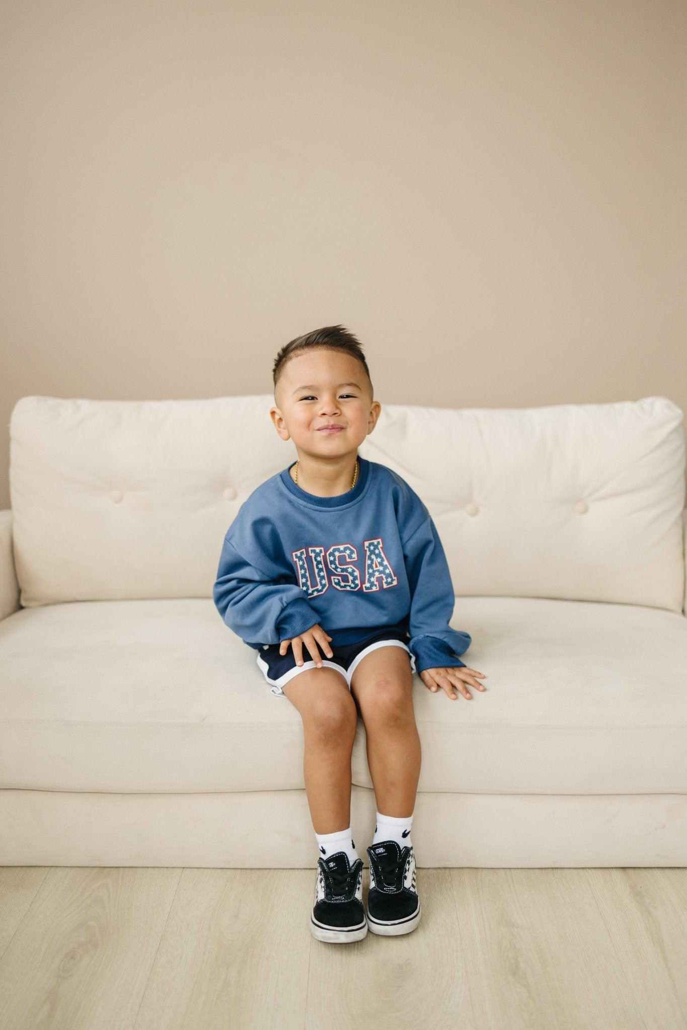 USA Stars Crewneck Sweatshirt
