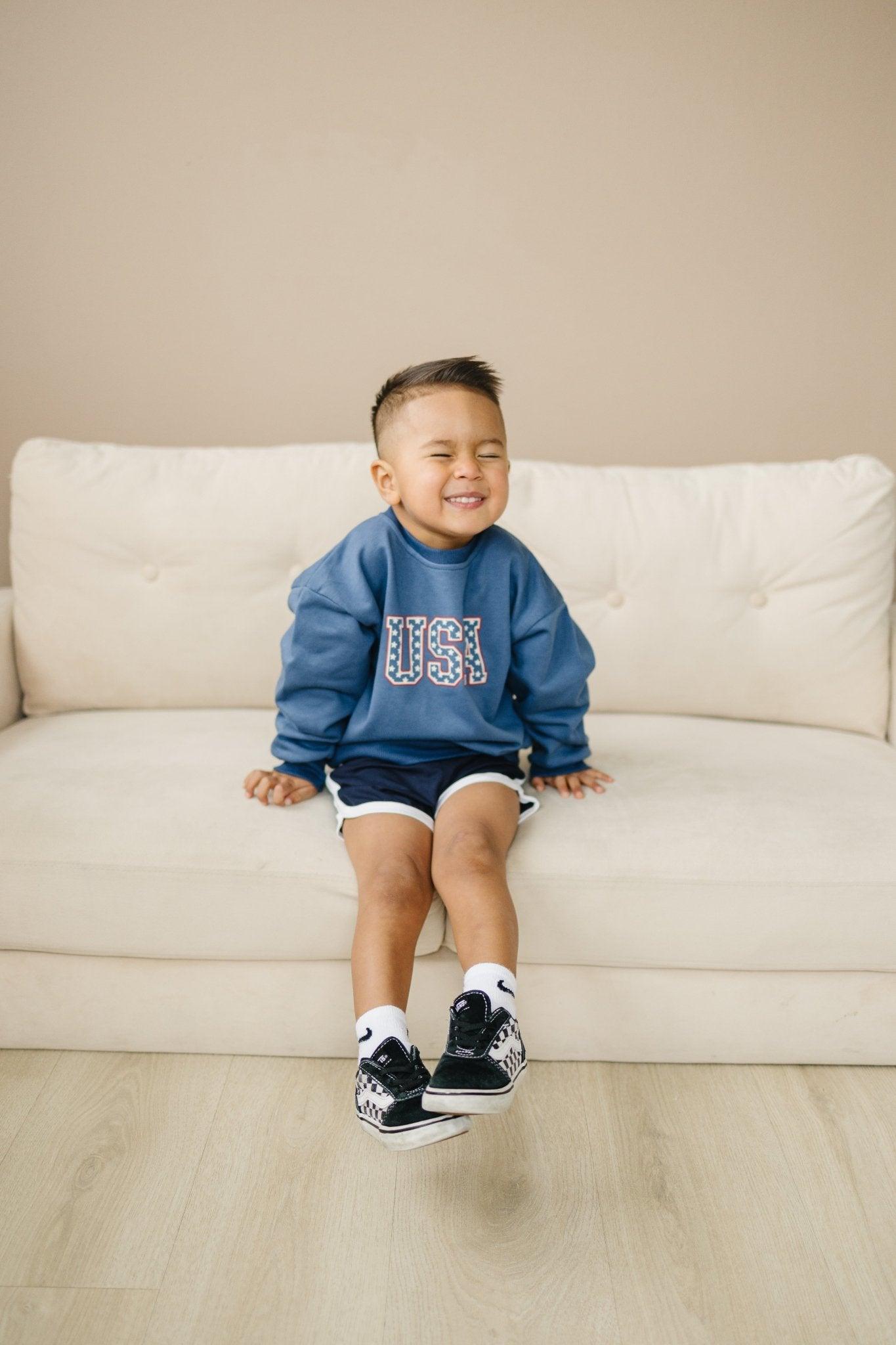 USA Stars Crewneck Sweatshirt