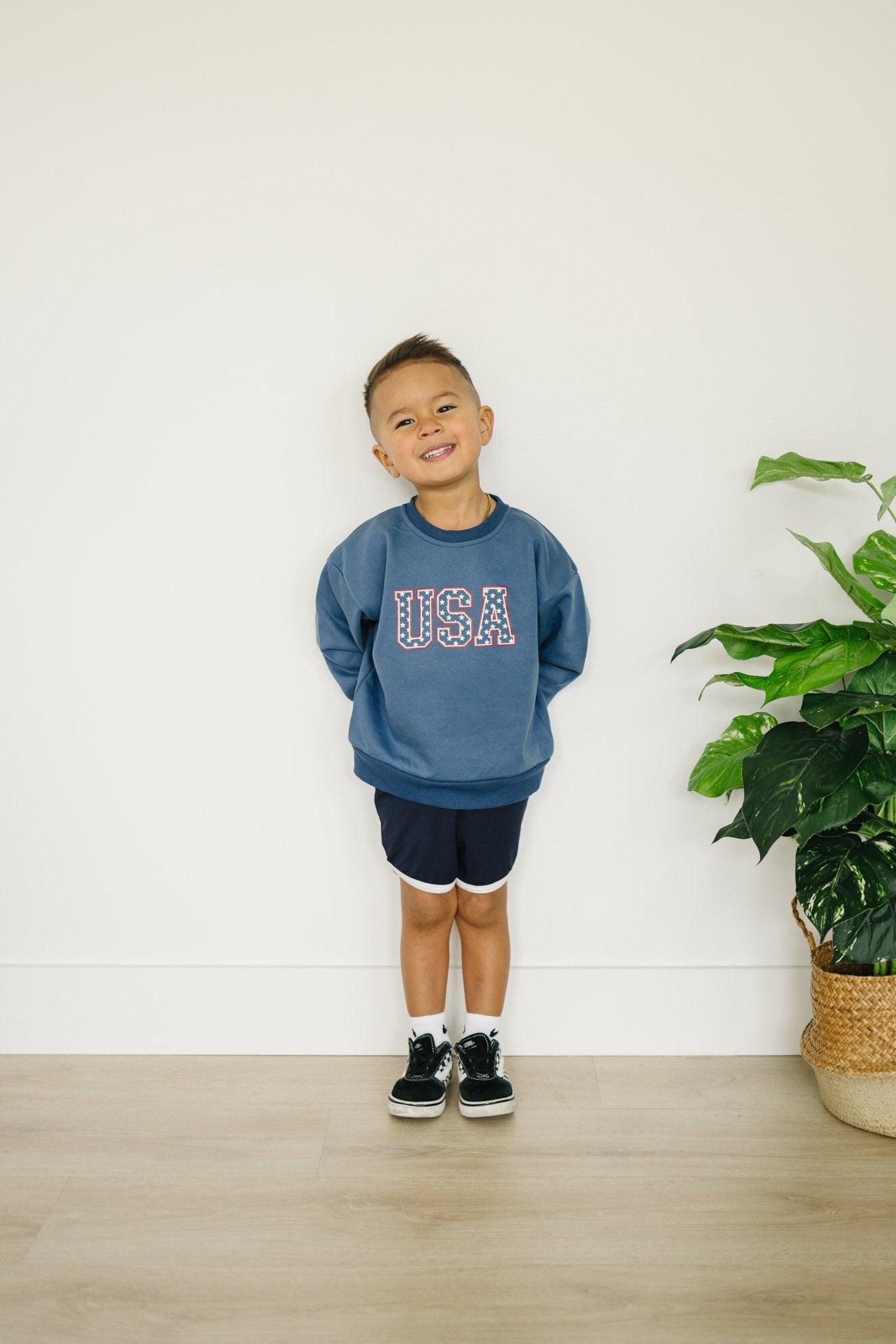 USA Stars Crewneck Sweatshirt