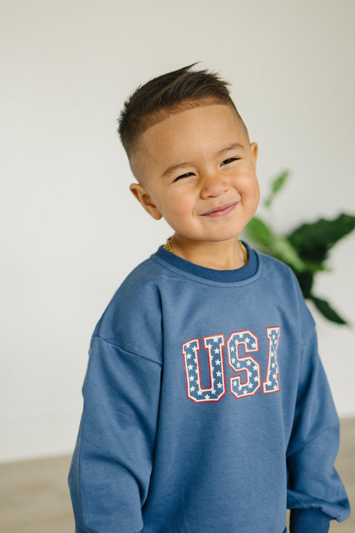 USA Stars Crewneck Sweatshirt