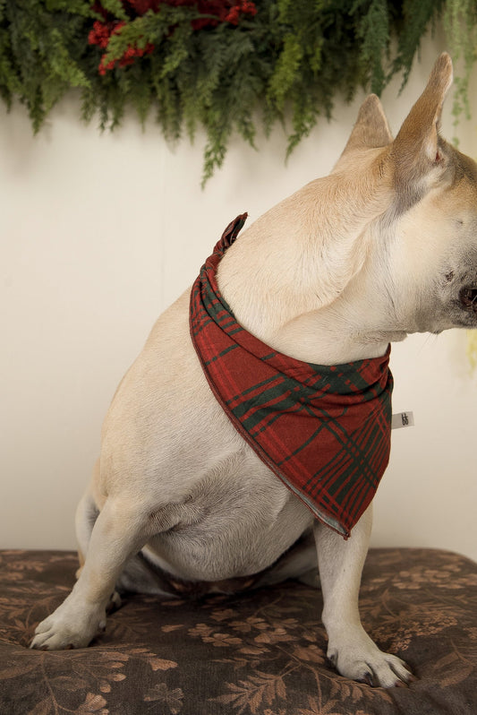 Bamboo Bandana | Christmas Plaid
