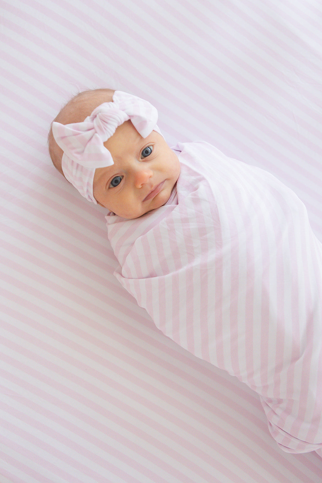 Pink Stripes - Crib Sheet