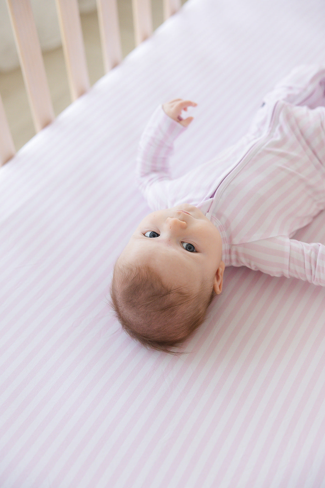 Pink Stripes - Crib Sheet