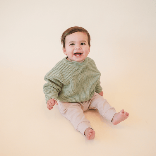 Sutton Chunky Knit Oversized Sweater - Sage