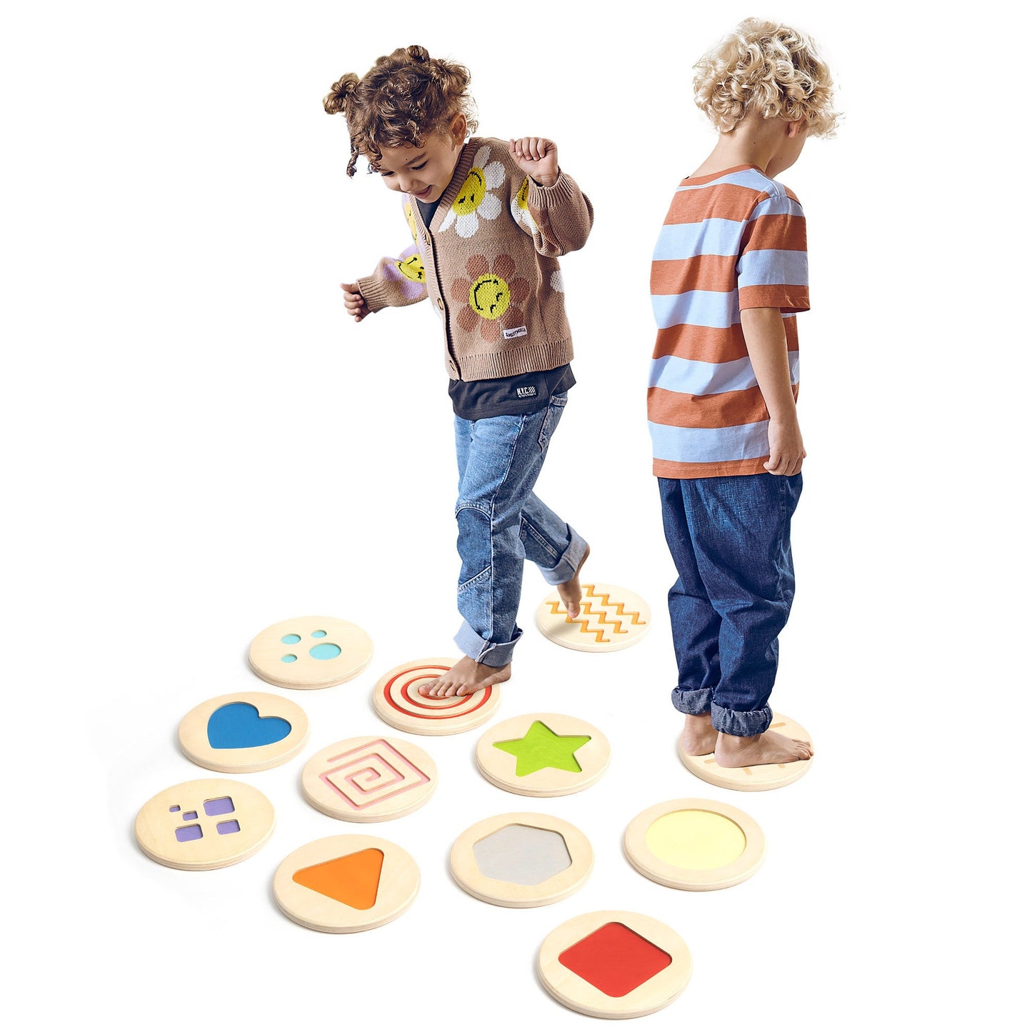 Stepping Stones Set 3 in 1 - Unique Patented Design, Inspired by Montessori