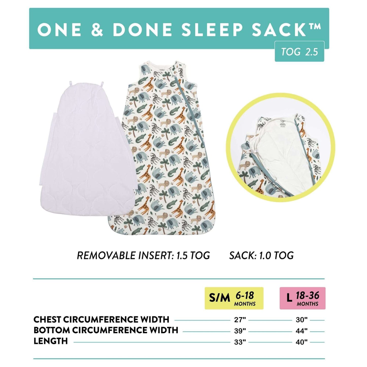 One & Done Sleep Sack - Butterflies