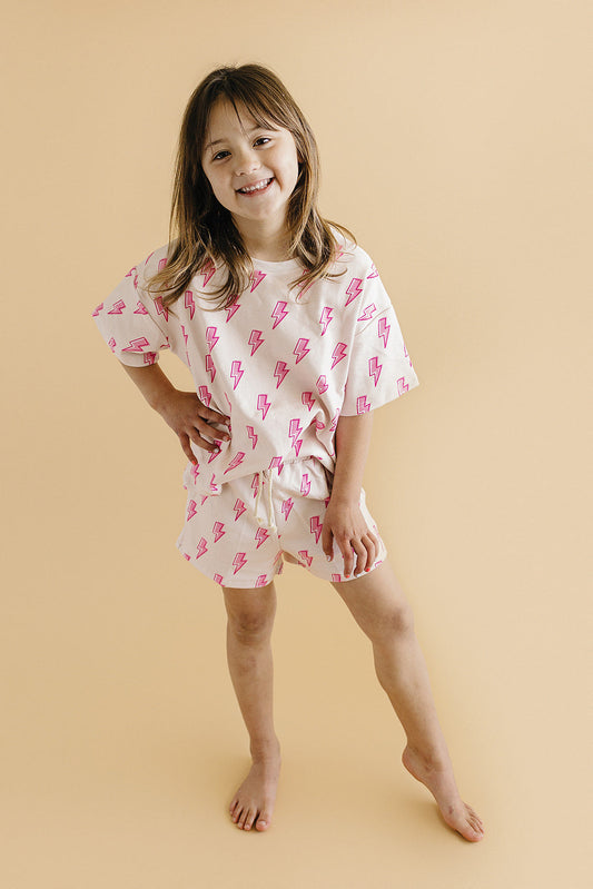 Shorts Set | Pink Bolts