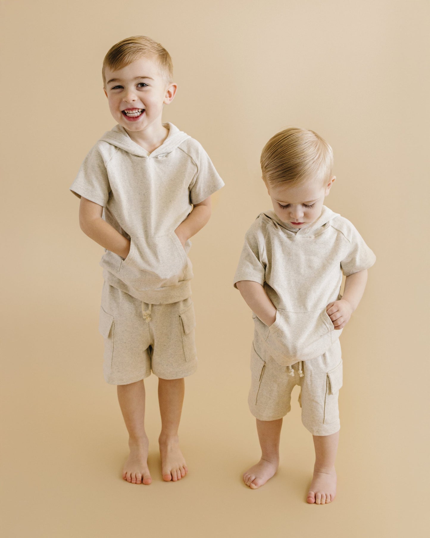 Cargo Shorts Set | Oatmeal