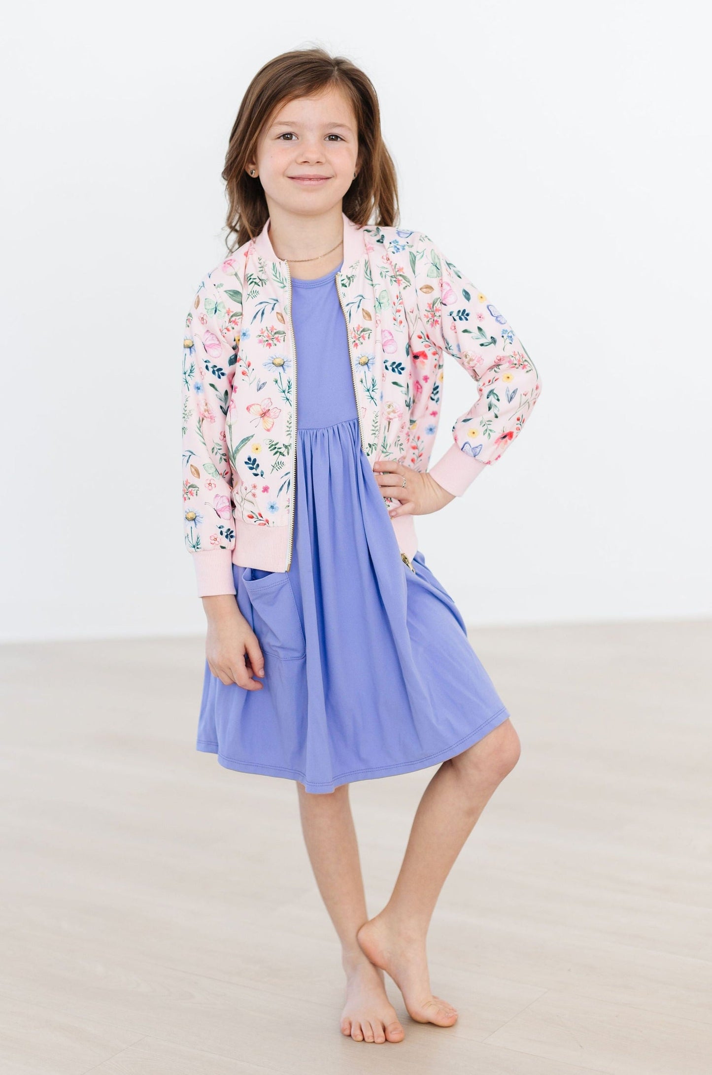 Butterfly Meadows Satin Jacket