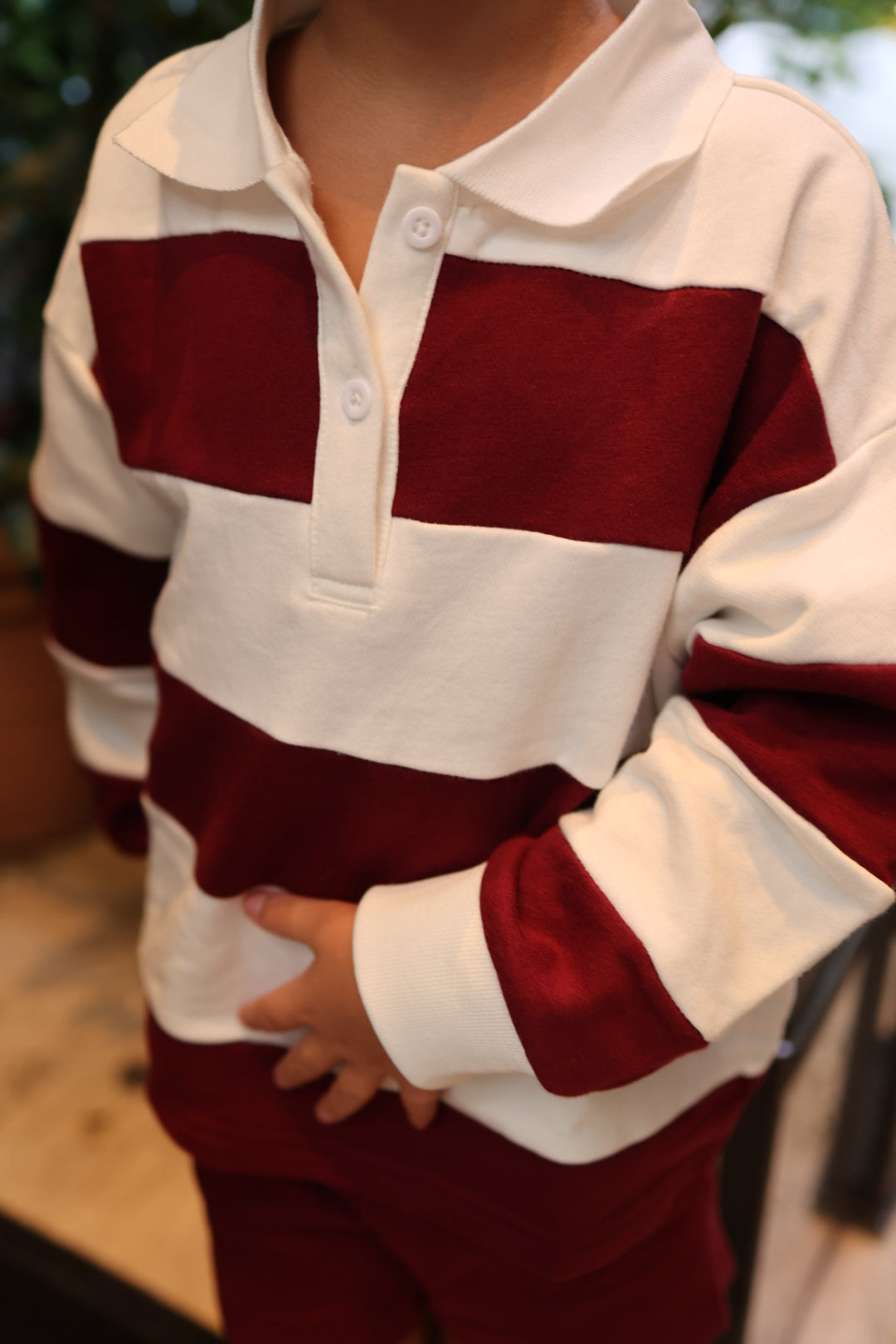 Child Rugby Sweatshirt | Deep Cranberry