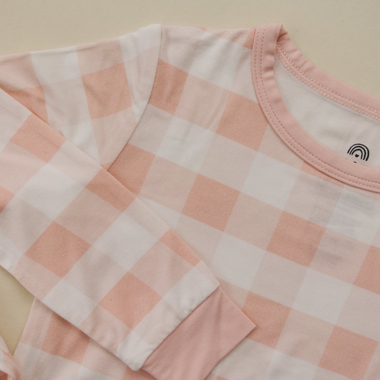 Pink Gingham 2pc Bamboo Pajamas