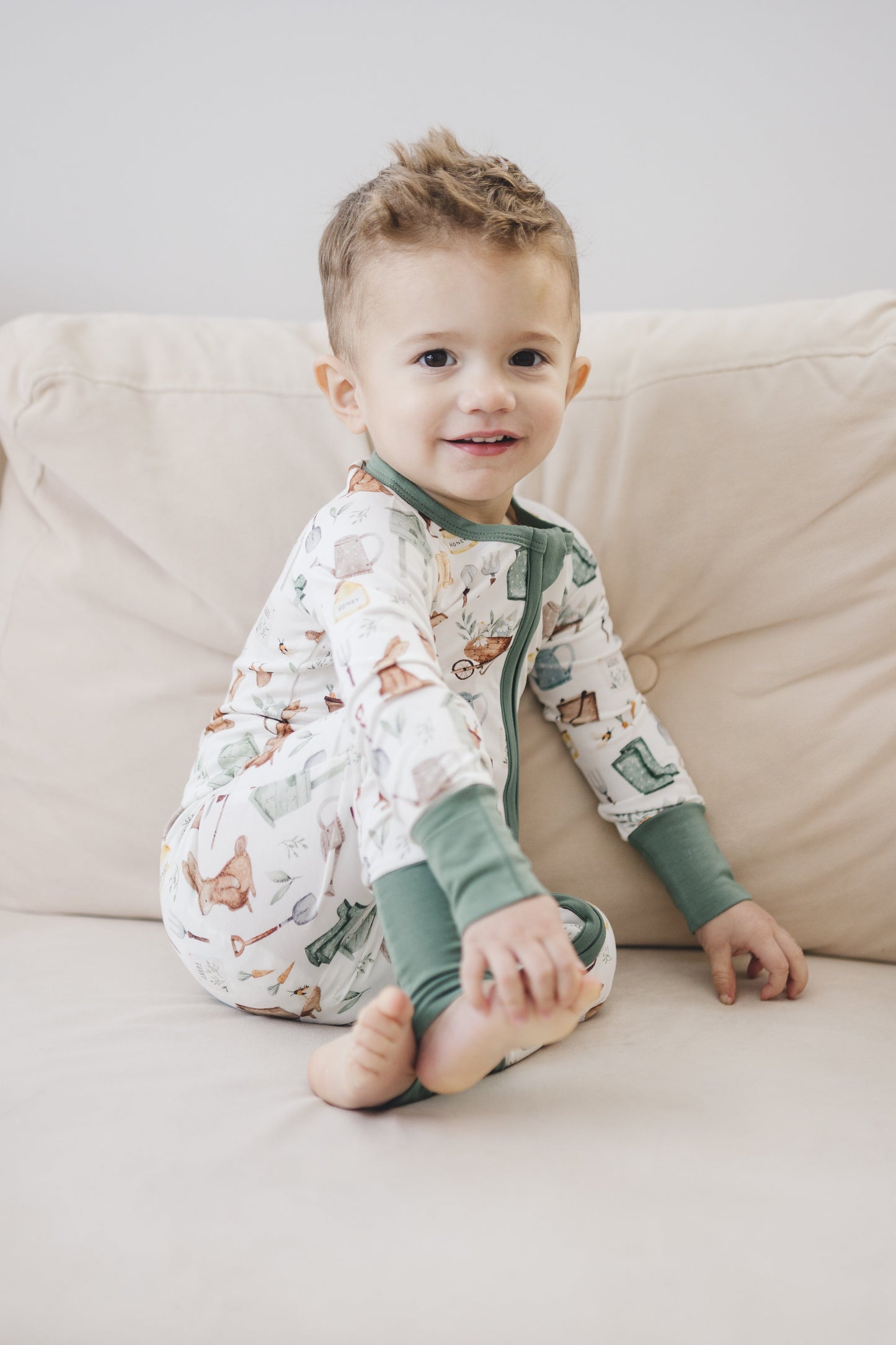 Cottontail Garden Bamboo Zippy Romper