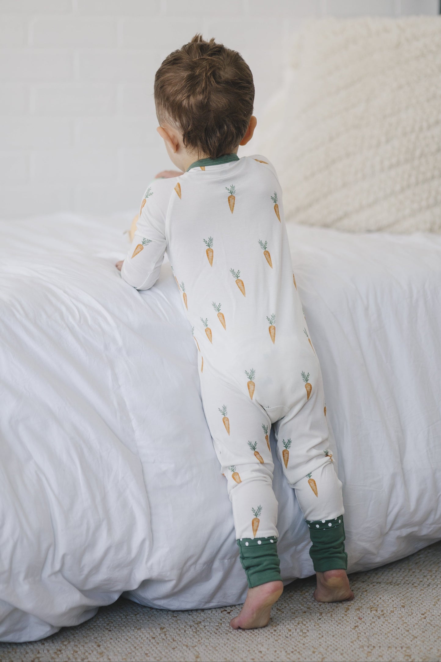 Keep Calm and Carrot On Bamboo Zippy Romper