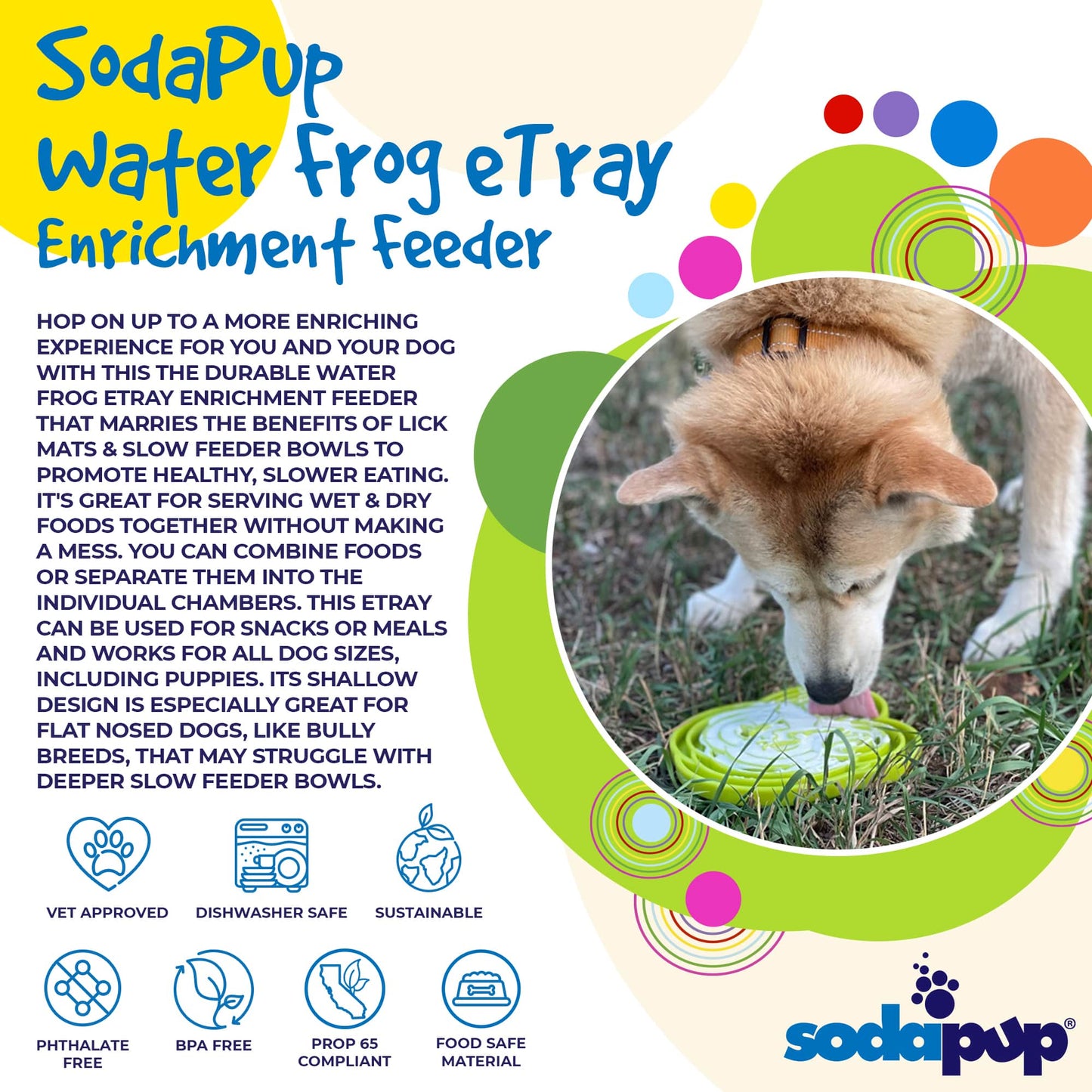 Water Frog Design eTray Enrichment Tray for Dogs