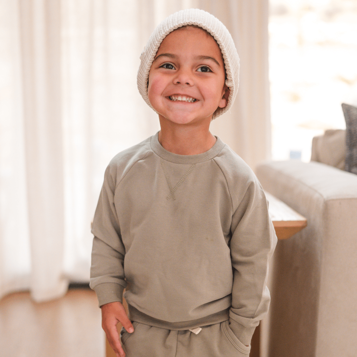 Mercer Sweatshirt + Jogger Matching Set - Sage