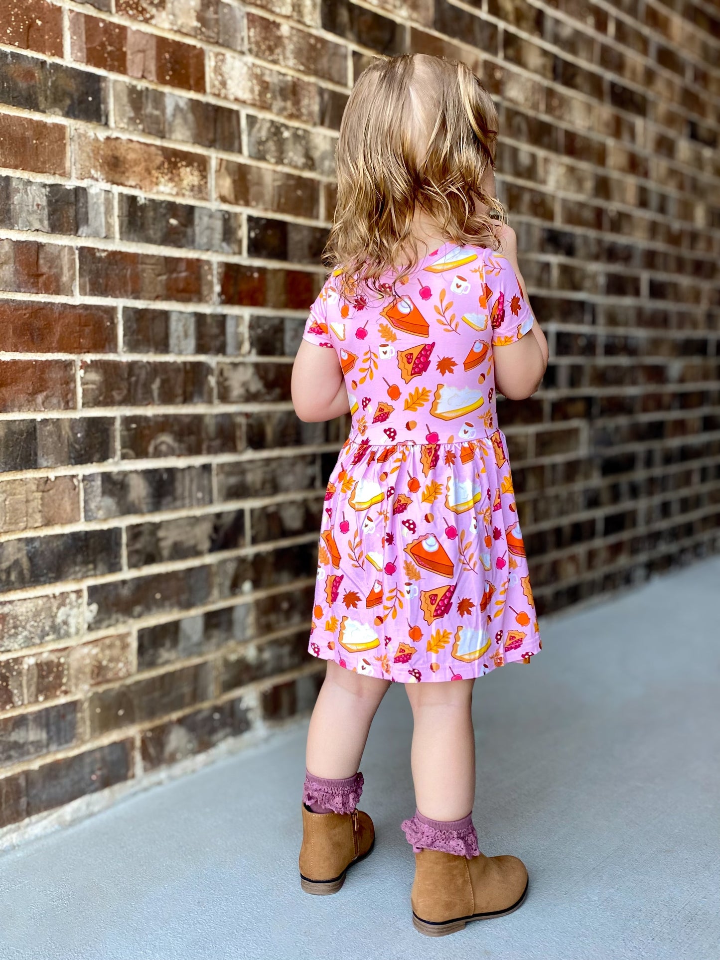 Short Sleeve Twirl Dress - Sweet As Pie