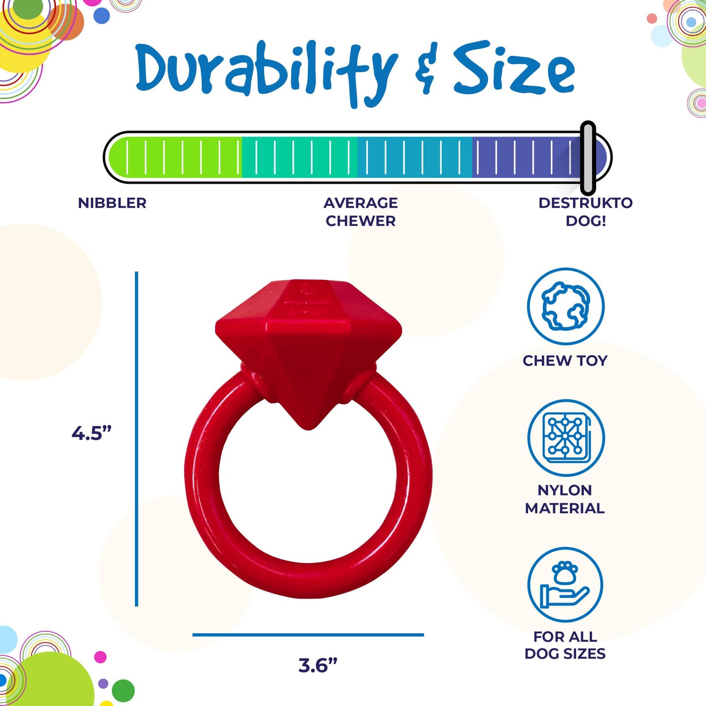 Diamond Ring Durable Teething Ring