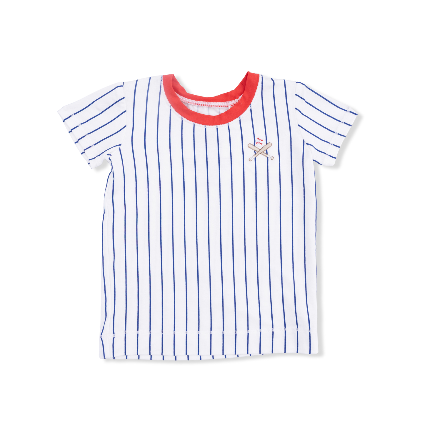 Baseball Stripe - pj Short Set