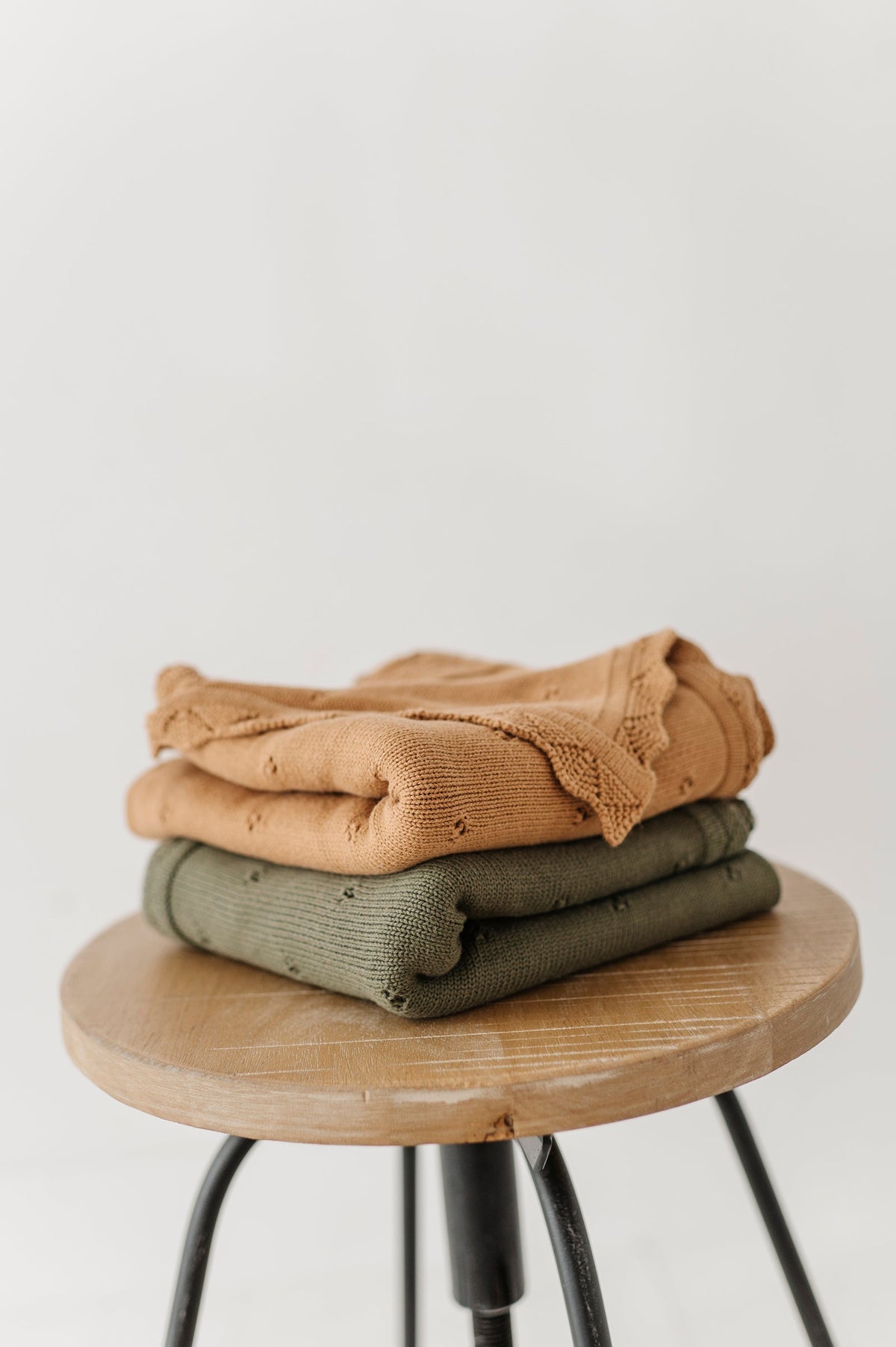 Knit Blanket in Woodland Moss